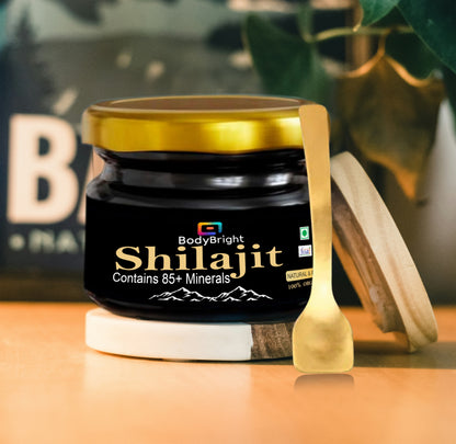 BodyBright Shilajit | 100% Pure Himalayan Resin | For Men and Women